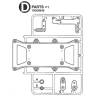 Set of Tamiya D and U Parts for Volvo Tamiya Tow Truck