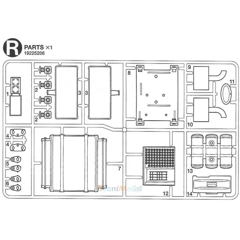 Grappe R pour Dépanneuse Volvo Tamiya 9225206