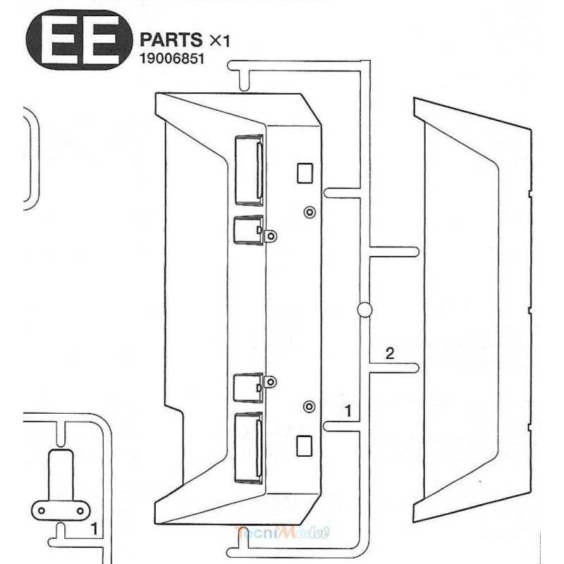 Grappes DD et EE pour Dépanneuse Volvo Tamiya 9006851