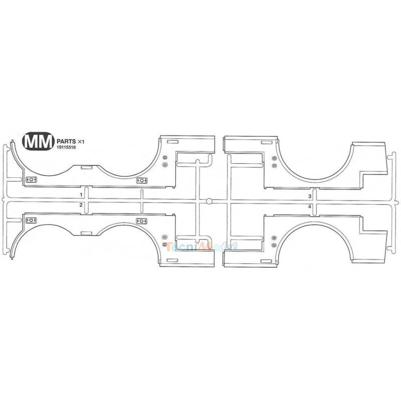 2 Grappes MM pour Dépanneuse Volvo Tamiya 9115516