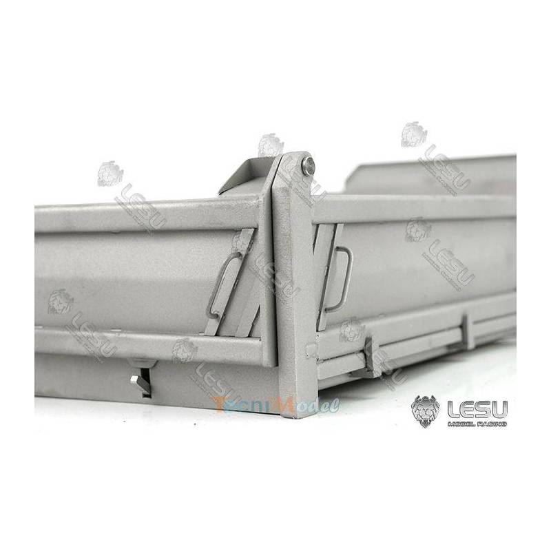 Benne en acier inoxydable pour camion rc 4x4 1/14 - LESU LS-A0025