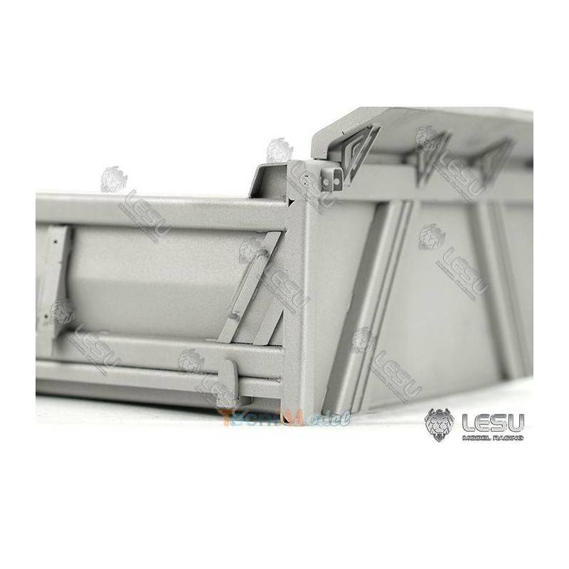 Benne en acier inoxydable pour camion rc 4x4 1/14 - LESU LS-A0025