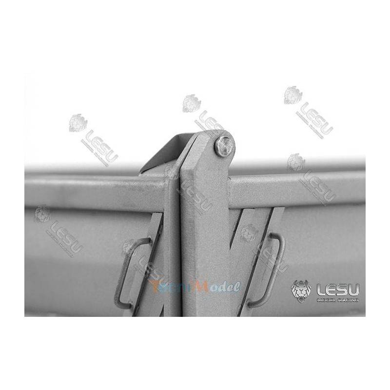 Benne en acier inoxydable pour camion rc 4x4 1/14 - LESU LS-A0025