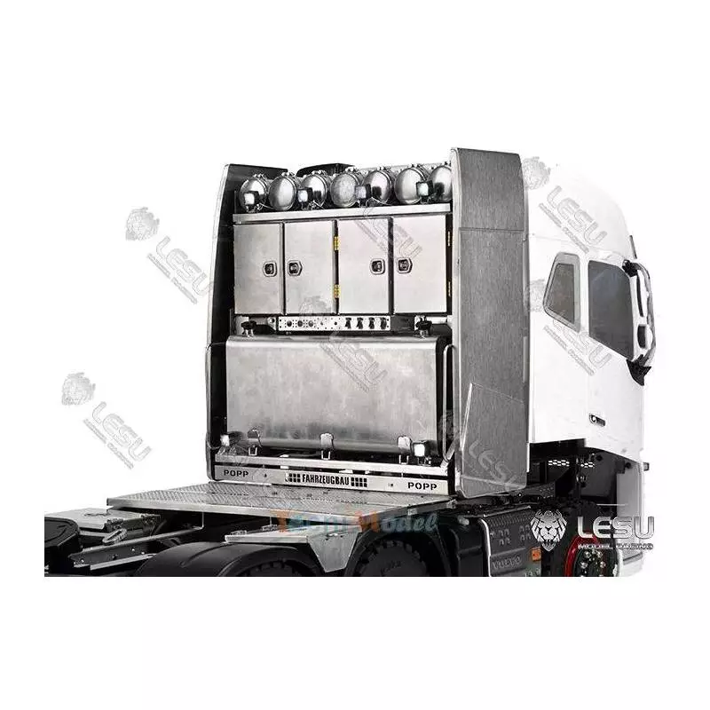 Equipment rack for Volvo FH16 1/14 RC heavy-duty tractor by Lesu - LESU G-6238