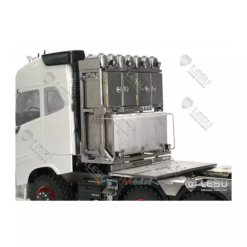 Equipment rack for Volvo FH16 1/14 RC heavy-duty tractor by Lesu - LESU G-6238