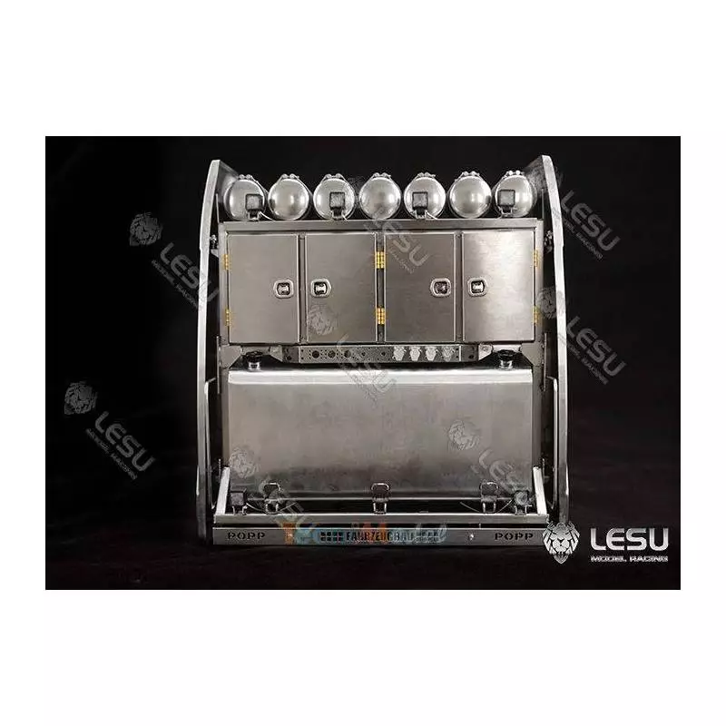 Equipment rack for Volvo FH16 1/14 RC heavy-duty tractor by Lesu - LESU G-6238