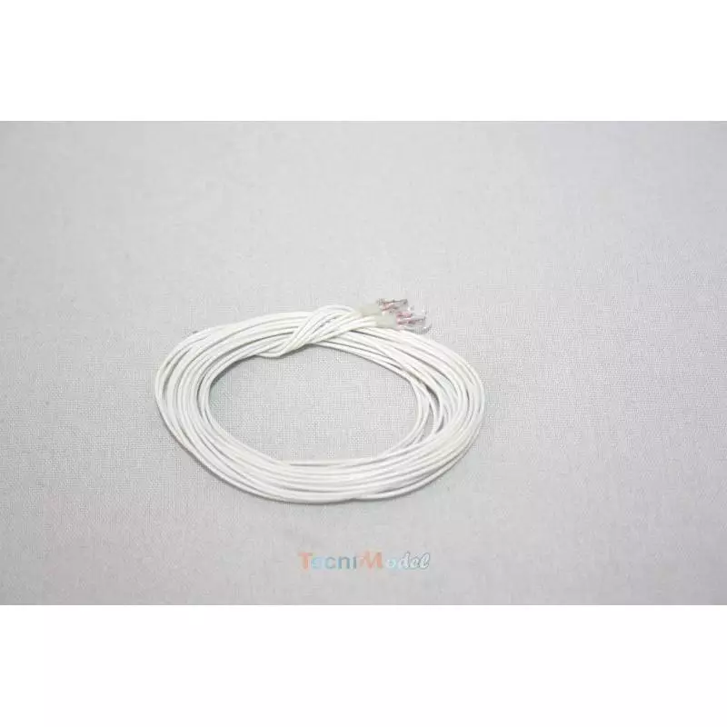 2 Ampoules Ø3mm 6v/100mA incolores avec fils de 80cm - KRICK RO1410