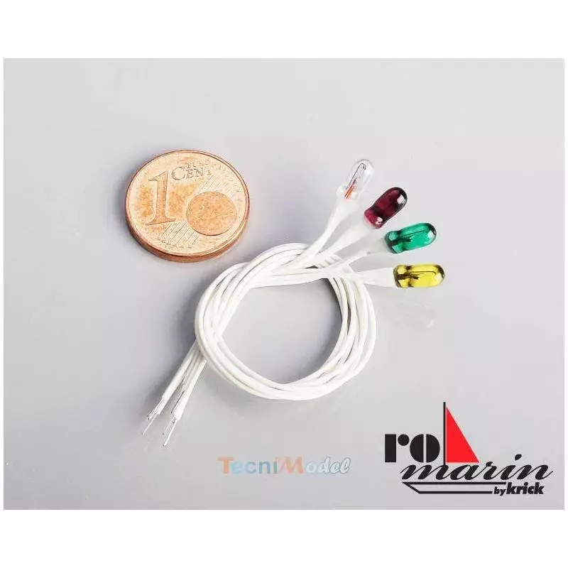 2 Ø3mm 6v/50mA colorless miniature bulbs / KRICK RO1654