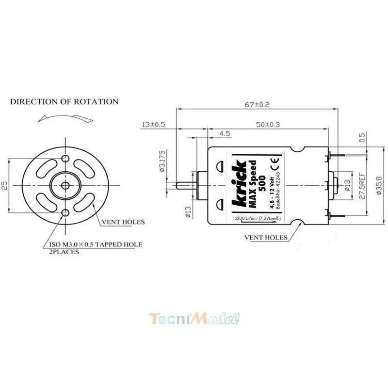 Moteur MAX Speed 500 Krick 42245