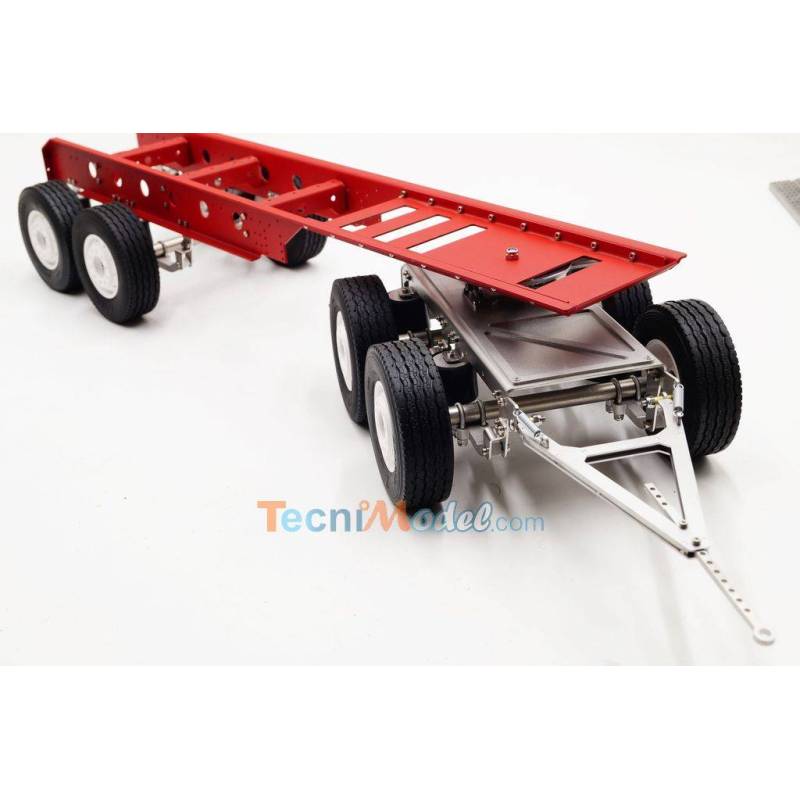 Dolly à 2 essieux pour semi-remorques à l’échelle 1/14ème - Scale Parts SP-03-04-030