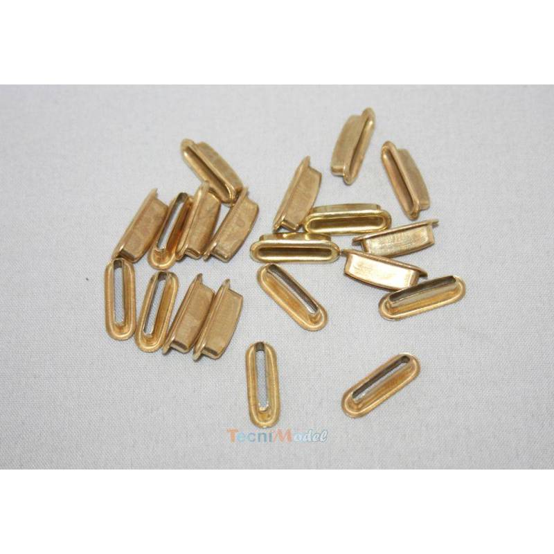 20 nickel-plated brass dowels 18x6x6mm