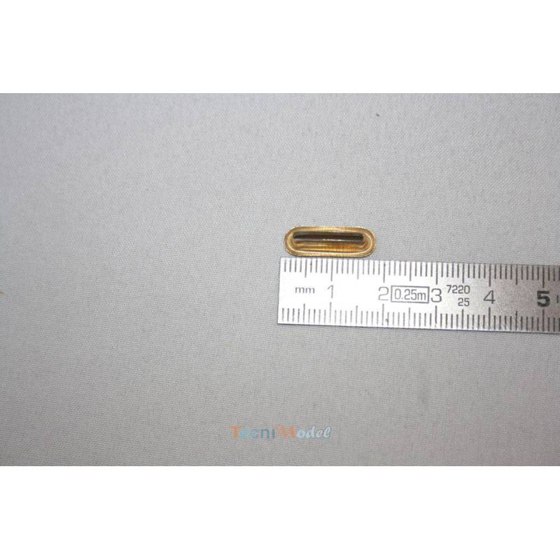 20 nickel-plated brass dowels 18x6x6mm