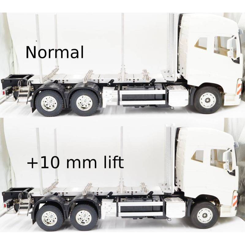 Kit de réhausse de suspensions de 10mm pour camions Tamiya 6x4 Scale-Parts SP-01-04-053