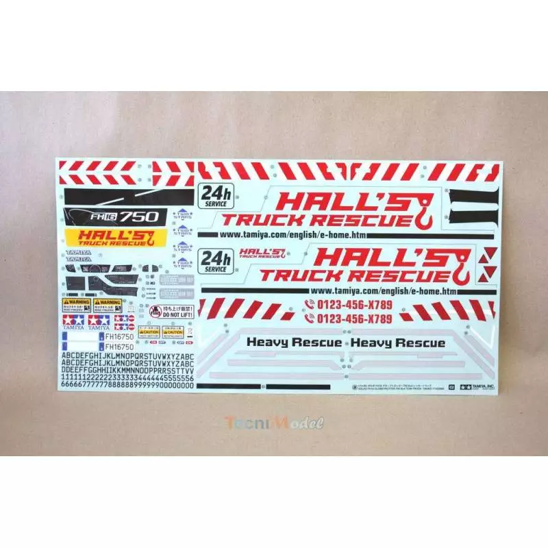 Autocollants pour Dépanneuse Volvo Tamiya