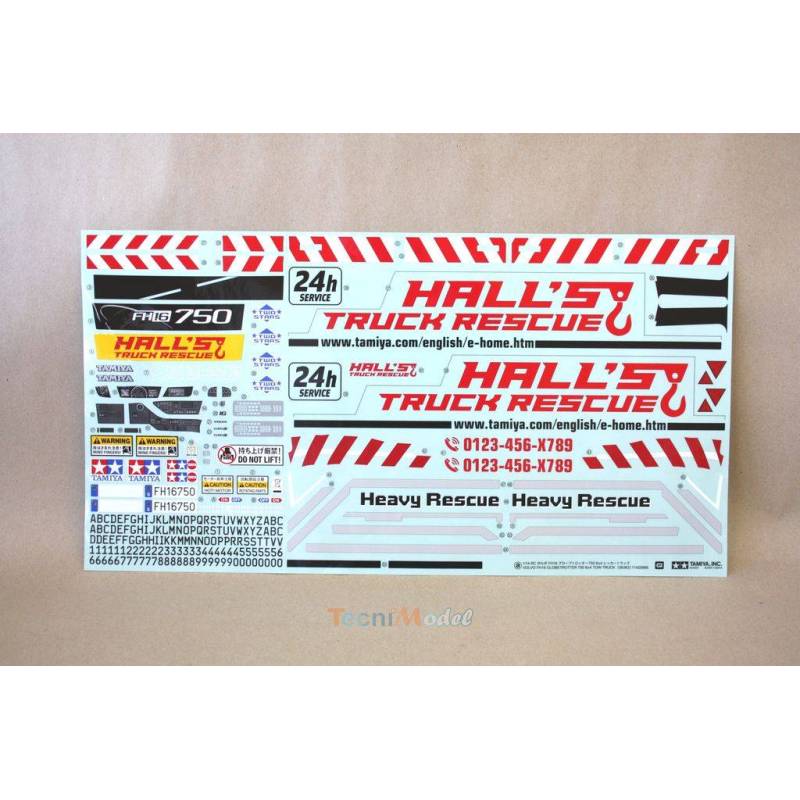 Stickers for Tamiya Volvo Tow Truck 58362