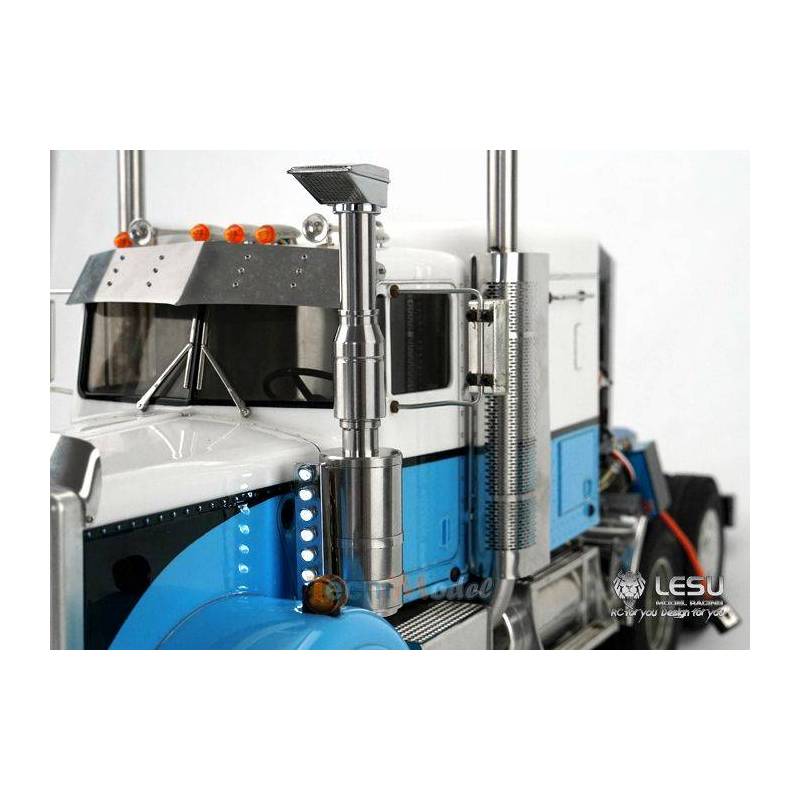 Pair of LESU GW-K017 air filters with Australian truck-style high air intake and vertical led bars