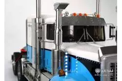 Pair of LESU GW-K017 air filters with Australian truck-style high air intake and vertical led bars