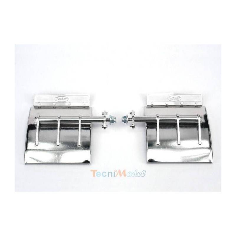 Pair of rear fenders with Peterbilt emblem for US 1/14 truck - LESU GW-K007-A