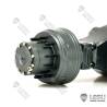 Set of 3 LESU axles with inter-axle differentials for 6x6 RC Trucks.