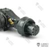 Set of 3 LESU axles with inter-axle differentials for 6x6 RC Trucks.
