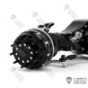 Set of 3 LESU axles with inter-axle differentials for 6x6 RC Trucks.