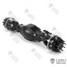 Set of 3 LESU axles with inter-axle differentials for 6x6 RC Trucks.