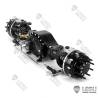 Set of 3 LESU axles with inter-axle differentials for 6x6 RC Trucks.