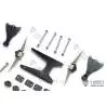 Kit de suspensions arrières métal LESU X-8017-A renforcées (réhaussé de 9mm) pour camion Tamiya
