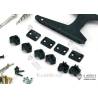 Kit de suspensions arrières métal LESU X-8017-A renforcées (réhaussé de 9mm) pour camion Tamiya