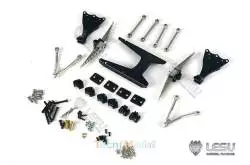 Kit de suspensions arrières métal LESU X-8017-A renforcées (réhaussé de 9mm) pour camion Tamiya