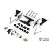 Kit de suspensions arrières métal LESU X-8017-A renforcées (réhaussé de 9mm) pour camion Tamiya