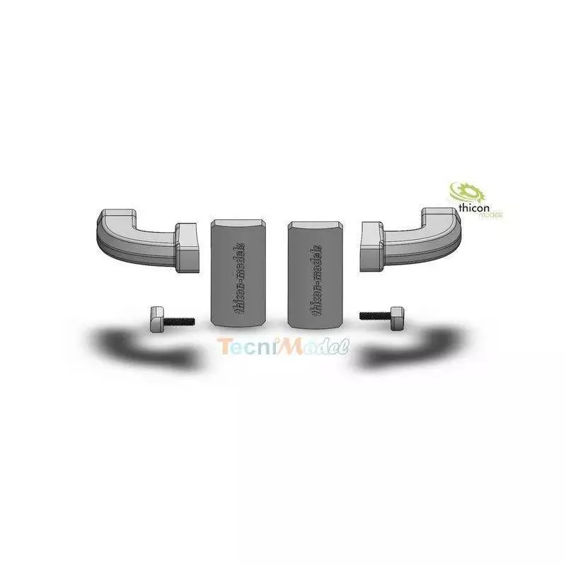 Paire de rétroviseurs caméras (mirrorcam) pour Mercedes Actros et Arocs Tamiya 1/14 / THICON MODELS 50269