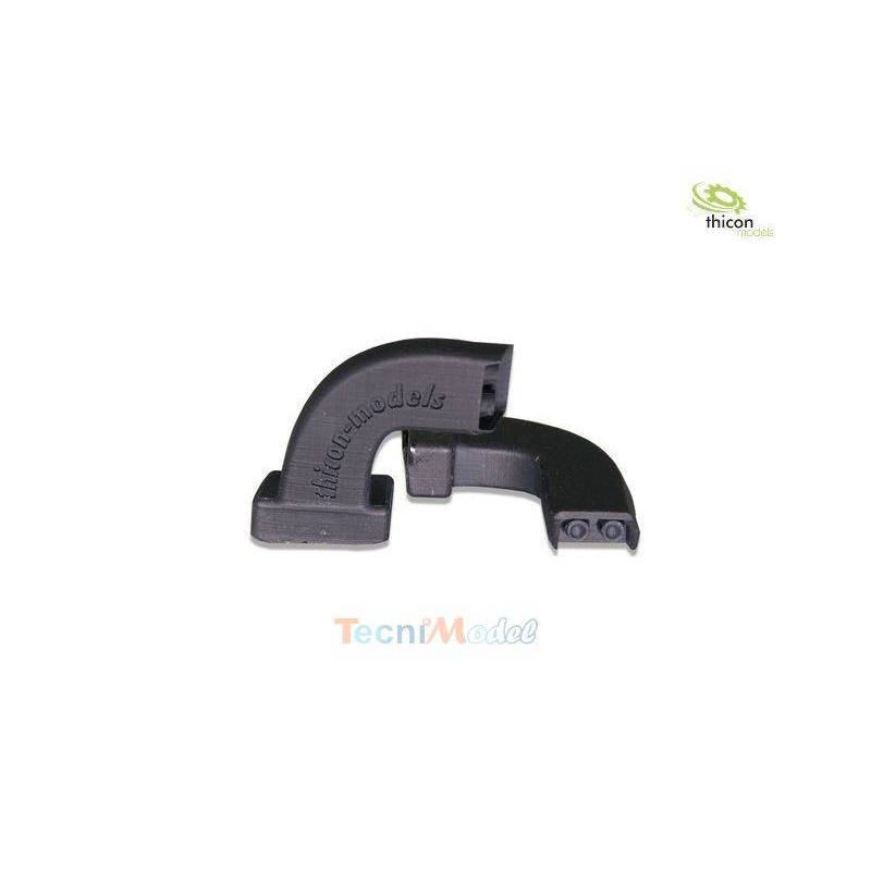 Paire de rétroviseurs caméras (mirrorcam) pour Mercedes Actros et Arocs Tamiya 1/14 / THICON MODELS 50269