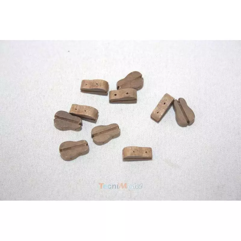 10 Poulies Violon en bois foncé 12mm AERONAUT 524414