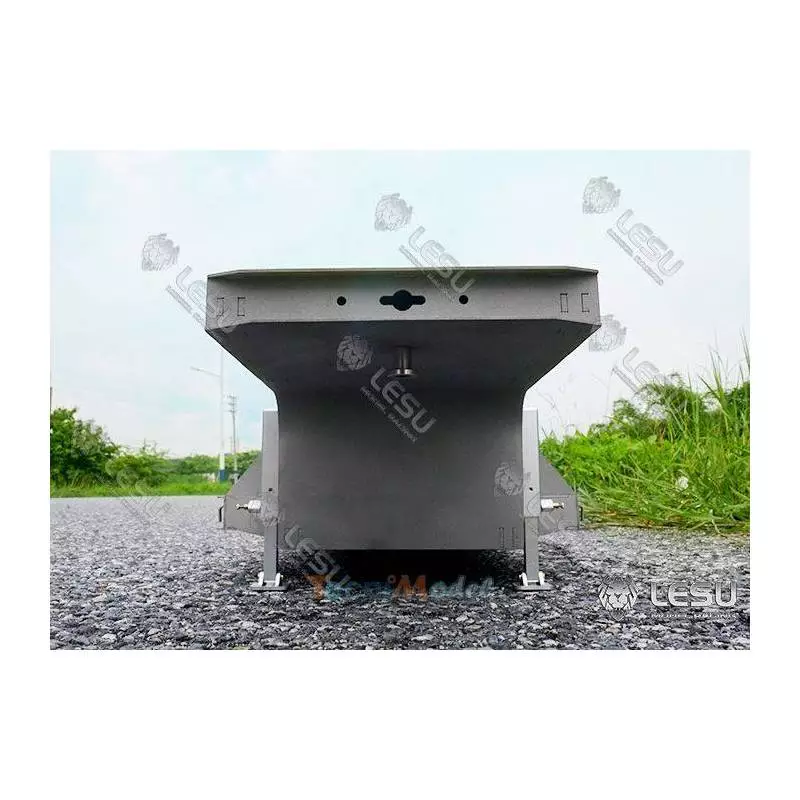 Remorque porte-engin en acier à 2 lignes d'essieux LESU LS-A0005