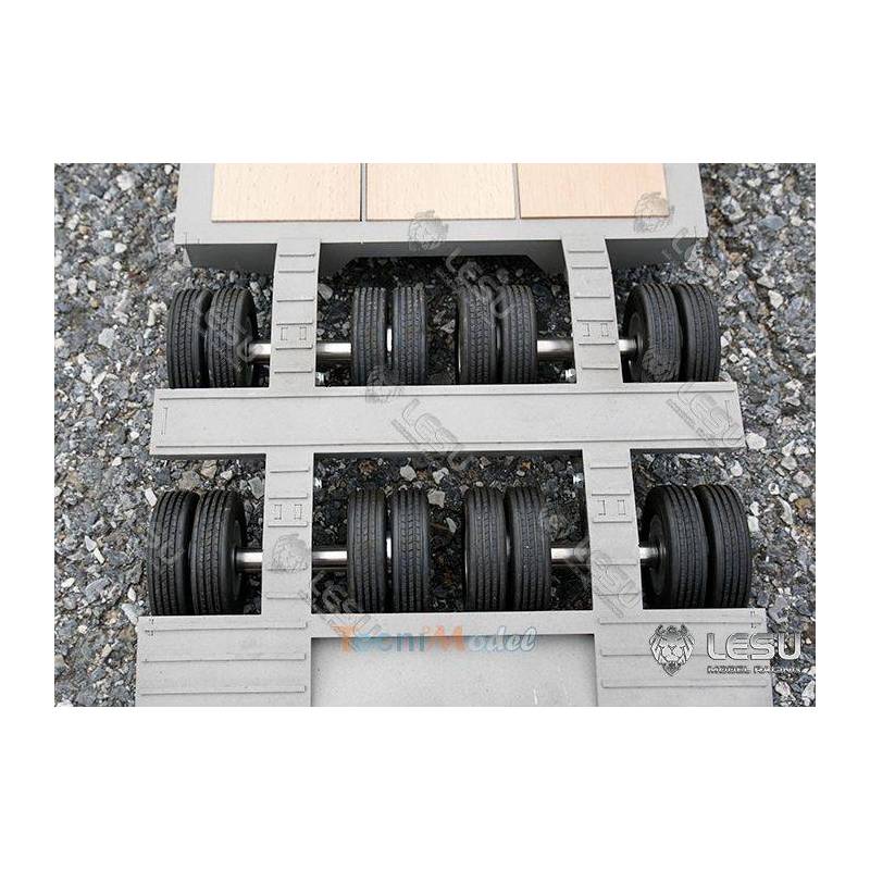 2 axles steel trailer LESU LS-A0005