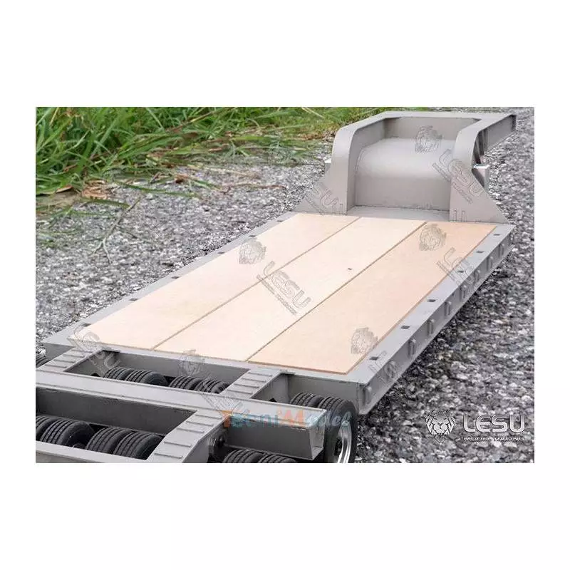 Remorque porte-engin en acier à 2 lignes d'essieux LESU LS-A0005