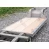 Remorque porte-engin en acier à 2 lignes d'essieux LESU LS-A0005
