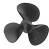 Plastic three-blade propeller 40mm Left