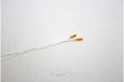 2 yellow miniature bulbs Ø2.3mm 6v/50mA
