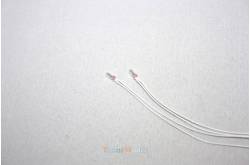 2 white miniature bulbs Ø2.3mm 6v 50mA