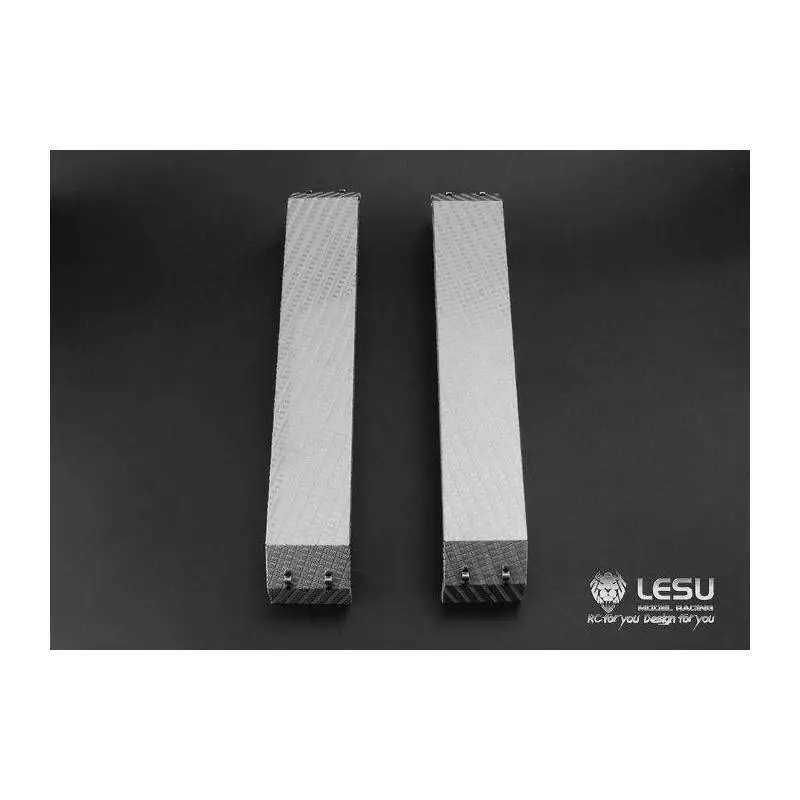 Paire de garde-boues arrière métal LESU LS20160901-A-6 pour camions radiocommandés 1/14