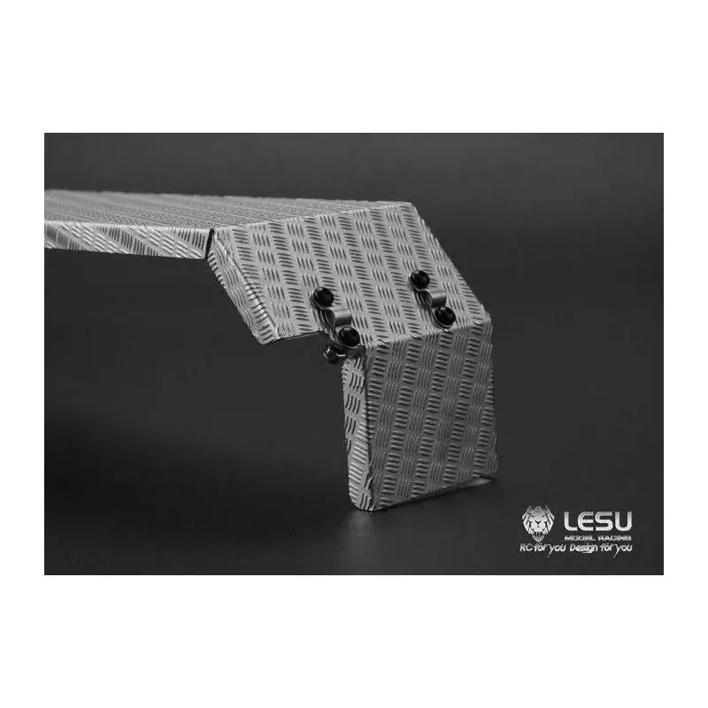 Paire de garde-boues arrière métal LESU LS20160901-A-6 pour camions radiocommandés 1/14