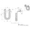 Paire de tuyaux d'air factices pour camions rc 1/14