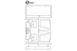Grappe S Vitrage pour MAN Tamiya 56325