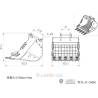 Godet de tri pour pelleteuse LESU PC360 / ET26L / ET30H / R945 - Réf : AT-C0006