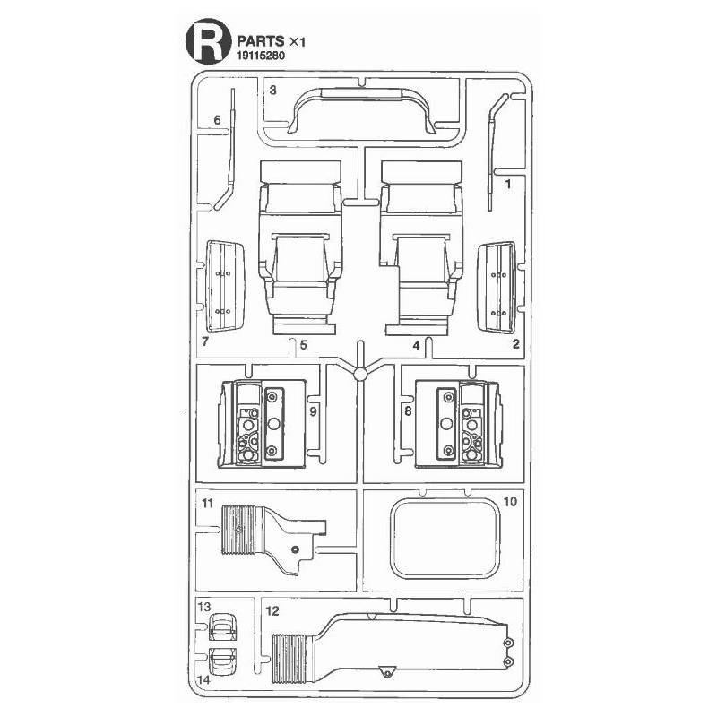 Grappe R pour MAN Tamiya 56325