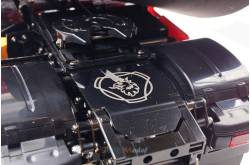 Polished Rear Chassis Cover for Scania 4x2 and 6x4 with Engraved Griffin Design, SCALE PARTS SP-01-04-78B