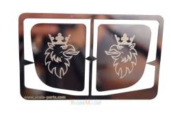 Chrome decoration of side windows for R Scania 1/14 with Griffon pattern - SCALE PARTS SP-01-04-077