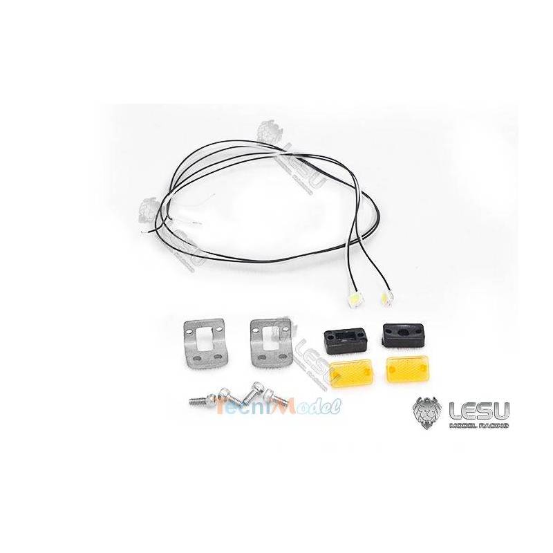 Paire de feux de gabarit pour camion ou remorque au 1/14 LESU S-1288